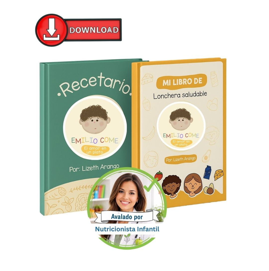 Recetarios Saludables Emilio Come®️ más de 150 Recetas Saludables para tus Hijos - Avaladas por Nutricionista Infantil